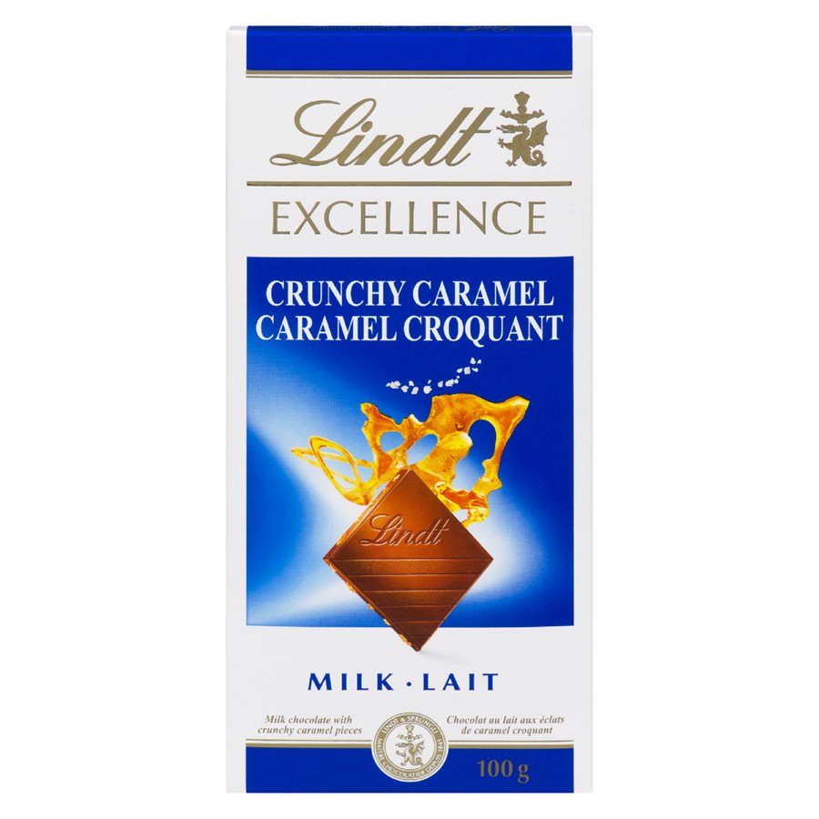 Tablette de chocolat excellence noir gaufrette, Lindt (100 g)