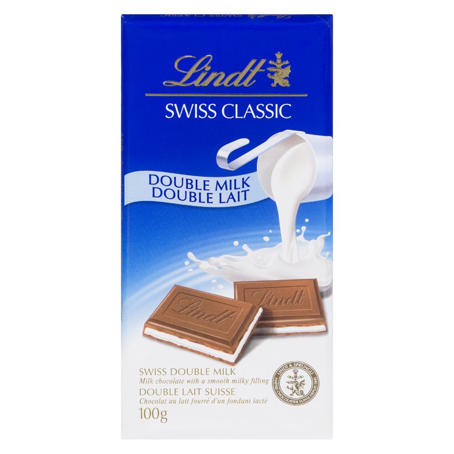 Lindt Lindor Chocolat Blanc Fourré de Fondant Onctueux, 100-g
