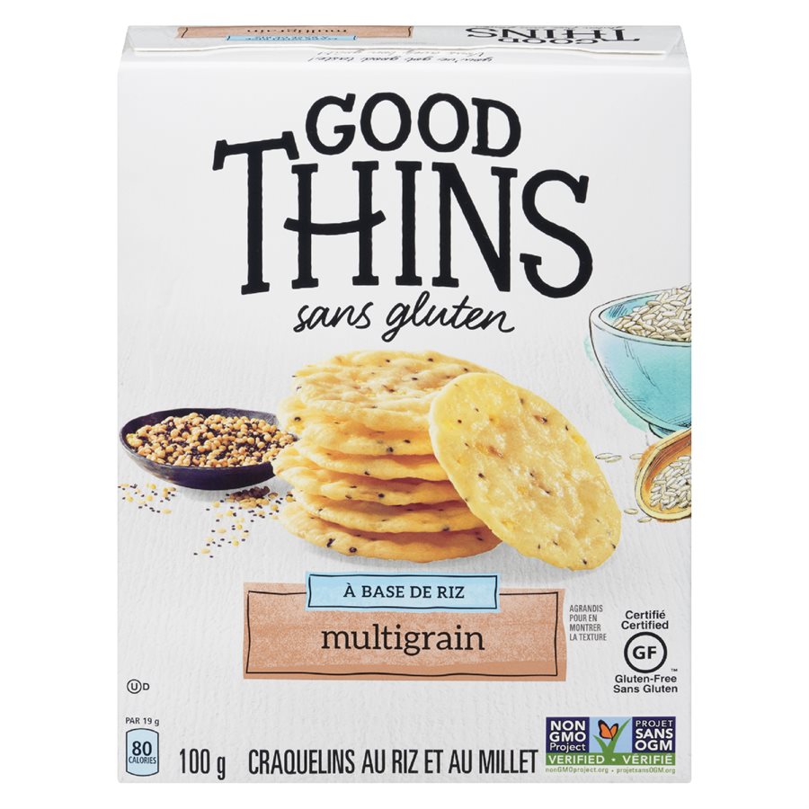 Craquelins au riz et à la patate douce - Good thins - 100g