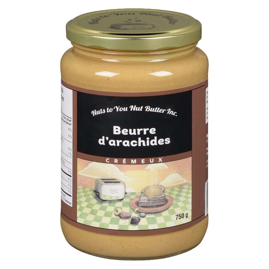 Beurre d'arachide tout naturel Juste des arachides crémeux Kraft 750g 