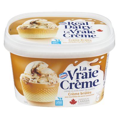 Crème glacée crème brûlée 1.5lt