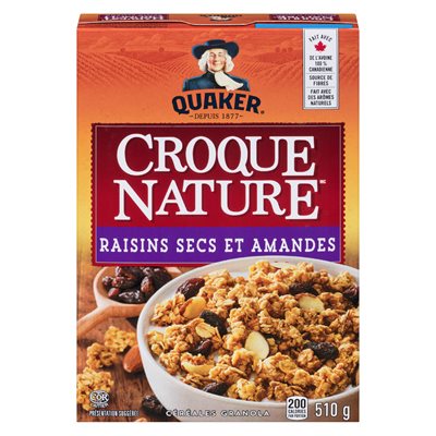 Céréales granola raisins secs & amandes 510gr