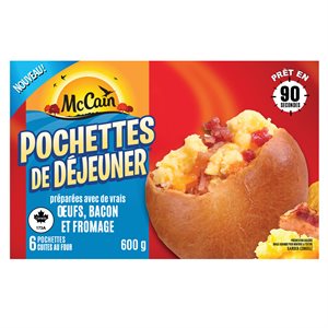 Pochette déjeuner bacon / oeuf / fromage 600gr