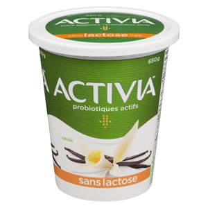 Yogourt vanille sans lactose 2.9% 650gr