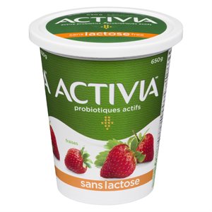 Yogourt fraises sans lactose 2.9% 650gr