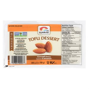 Tofu dessert saveur d'amande 2x150gr