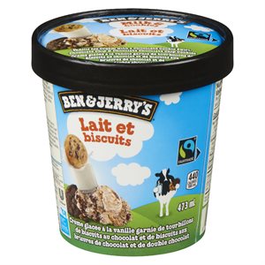 Crème glacée biscuits lait 473ml
