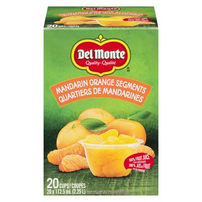 Fruit en coupe / mandarines 20un 2.25lt