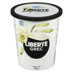 Yogourt vanille 2% 750gr