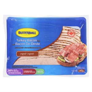 Dinde genre bacon 375gr