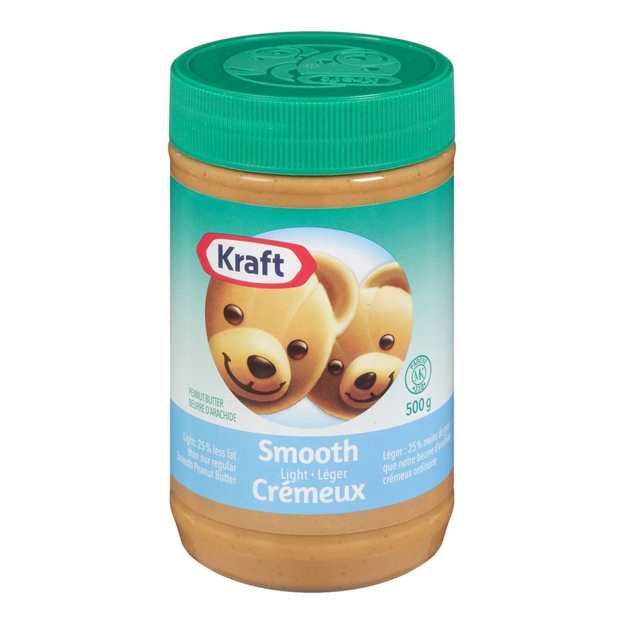 Beurre d'arachide crémeux léger 500gr