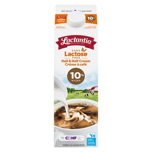 Crème à café sans lactose 10% 1lt