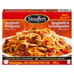 Repas surgelé spaghetti bolognaise 270g