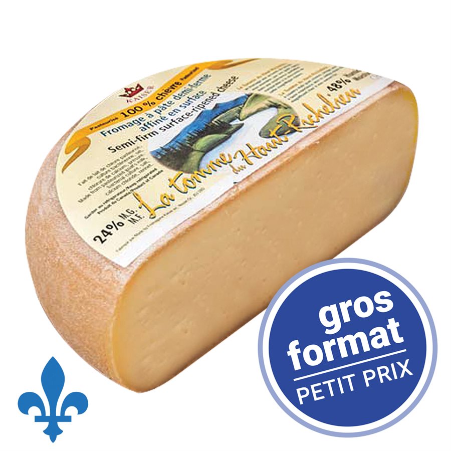 Fromage Tomme Haut Richelieu 100chèvre Gros Format 