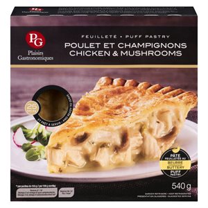 Feuilleté poulet champignons 540gr