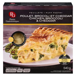 Feuilleté poulet brocoli & cheddar 540gr