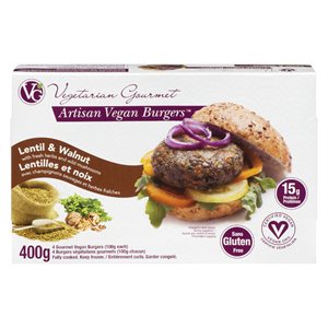 Burger vegan lentilles noix 400gr