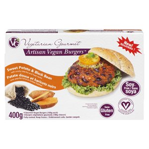 Burger vegan patate haricot noir 400gr