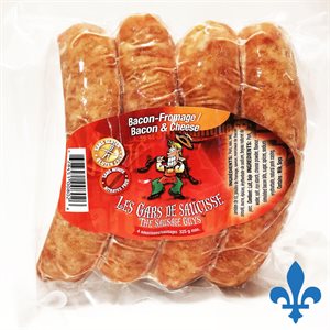 Saucisses bacon fromage 325gr