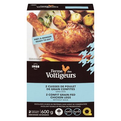 Cuisse poulet grain confites 2un 600gr