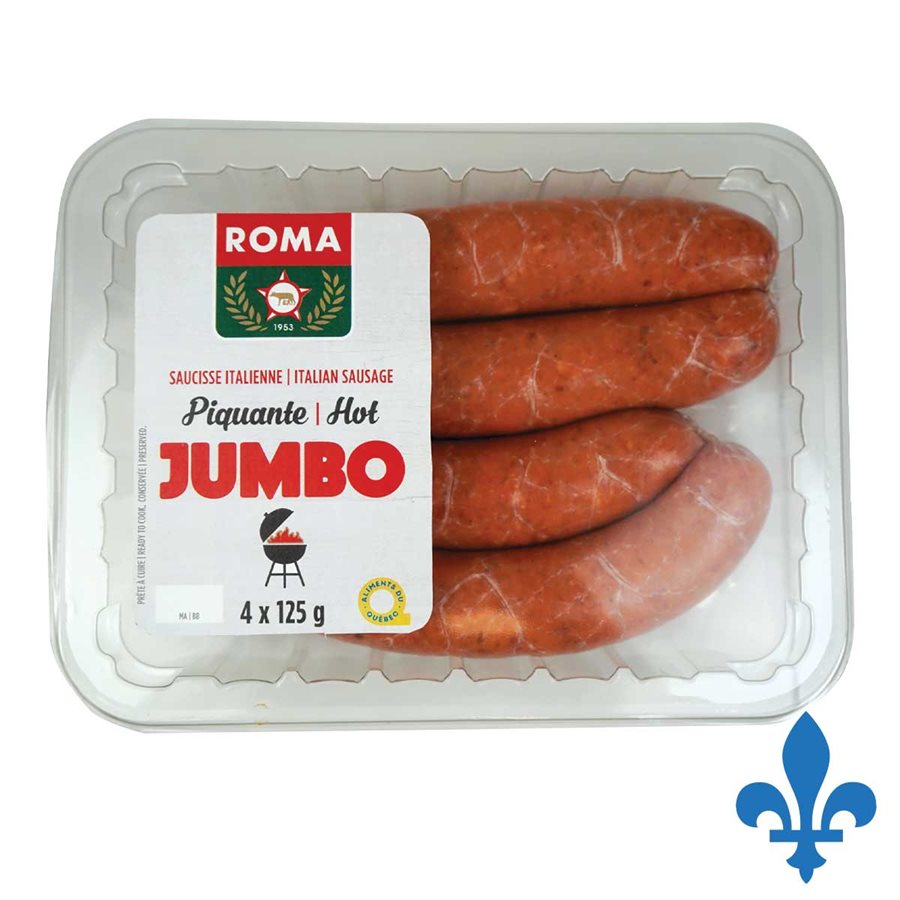 Saucisse Italienne Jumbo Piquante 500gr