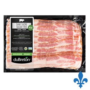 Bacon fumé tranché sans sucre-sans nitrite 250gr