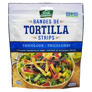 Garniture à salade tortilla tricolores 99gr