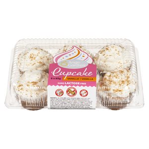 Cupcakes vanille surgelés 6un 390gr