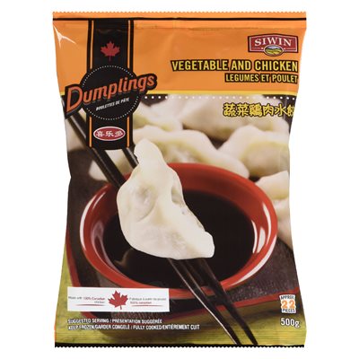 Dumplings poulet & légumes 500gr